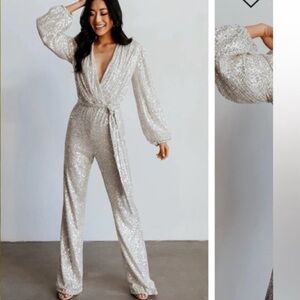 Baltic Born Brussels Jumpsuit - Sequin Jumpsuit - Size small